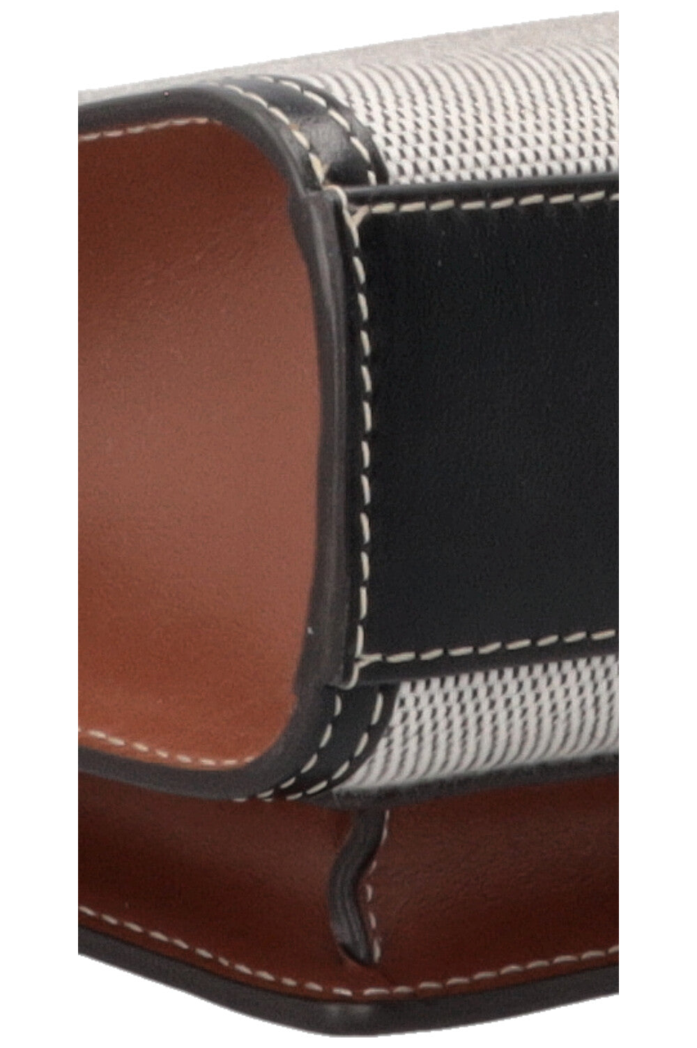 BURBERRY Mini Pocket Bag Brown and Black Leather and Canvas