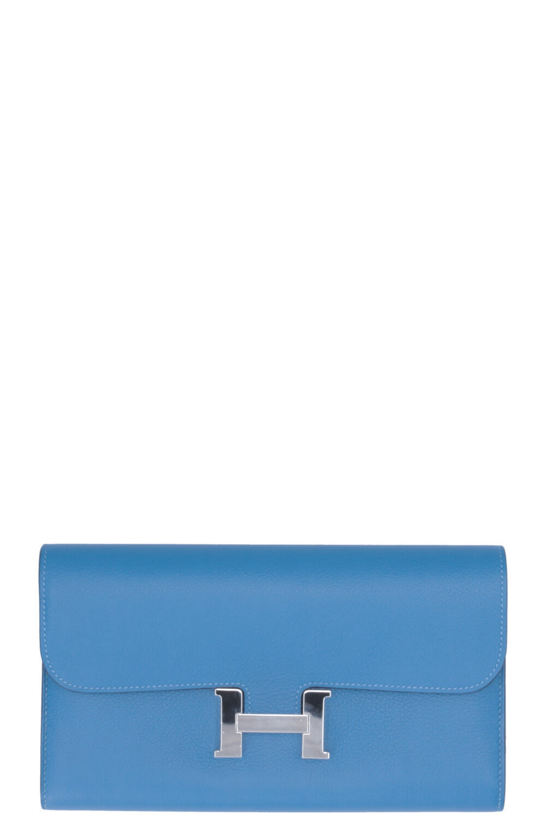 HERMÈS Constance Wallet Evercolor Bleu