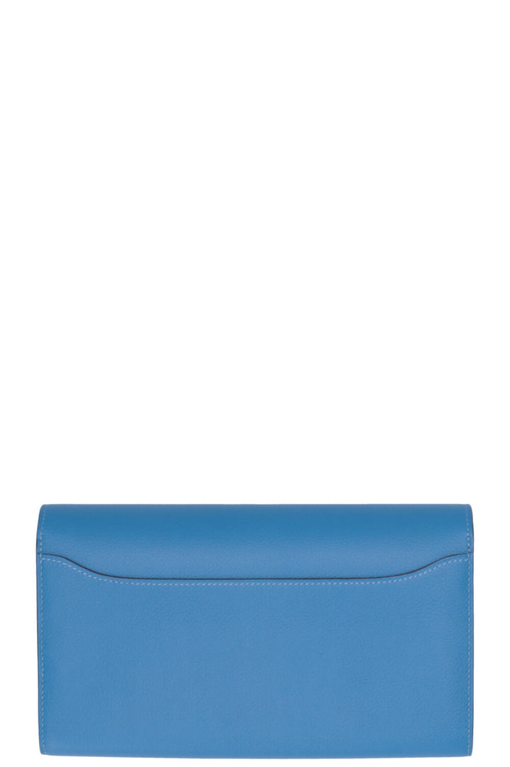 HERMÈS Constance Wallet Evercolor Bleu
