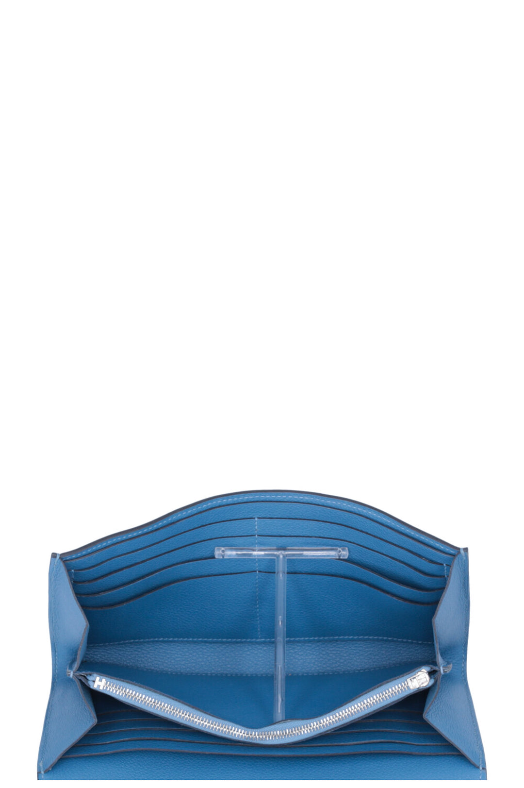 HERMÈS Constance Wallet Evercolor Bleu