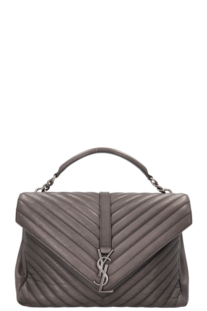 SAINT LAURENT Large College Bag Grey