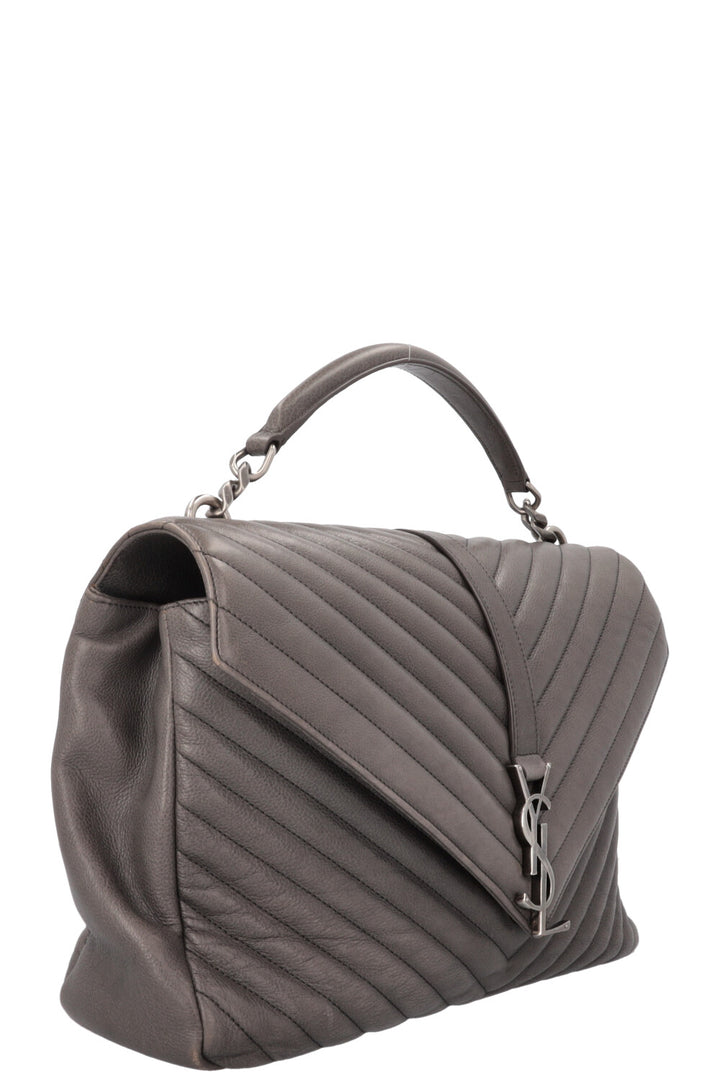 SAINT LAURENT Large College Bag Grey