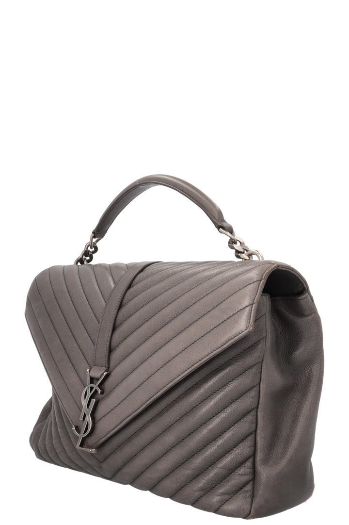 SAINT LAURENT Large College Bag Grey