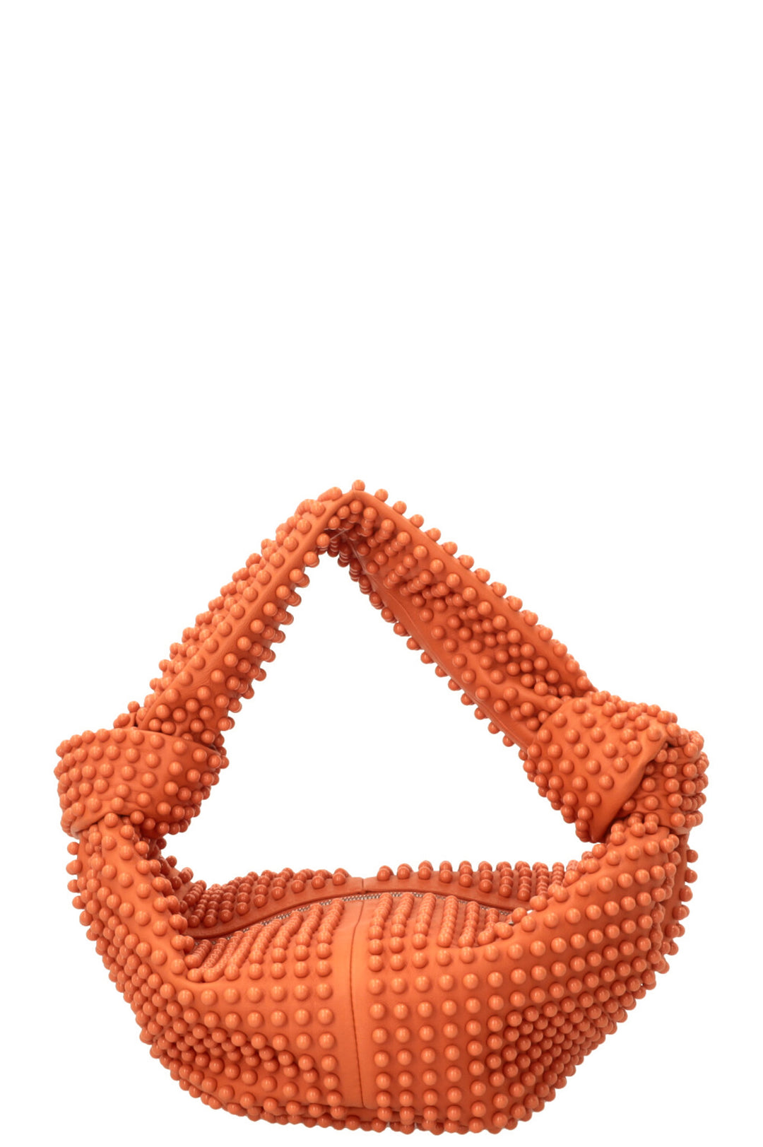 BOTTEGA VENETA Sac hobo Double Knot perlé Pêche