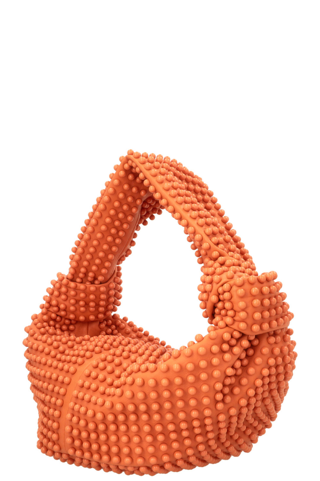 BOTTEGA VENETA Sac hobo Double Knot perlé Pêche