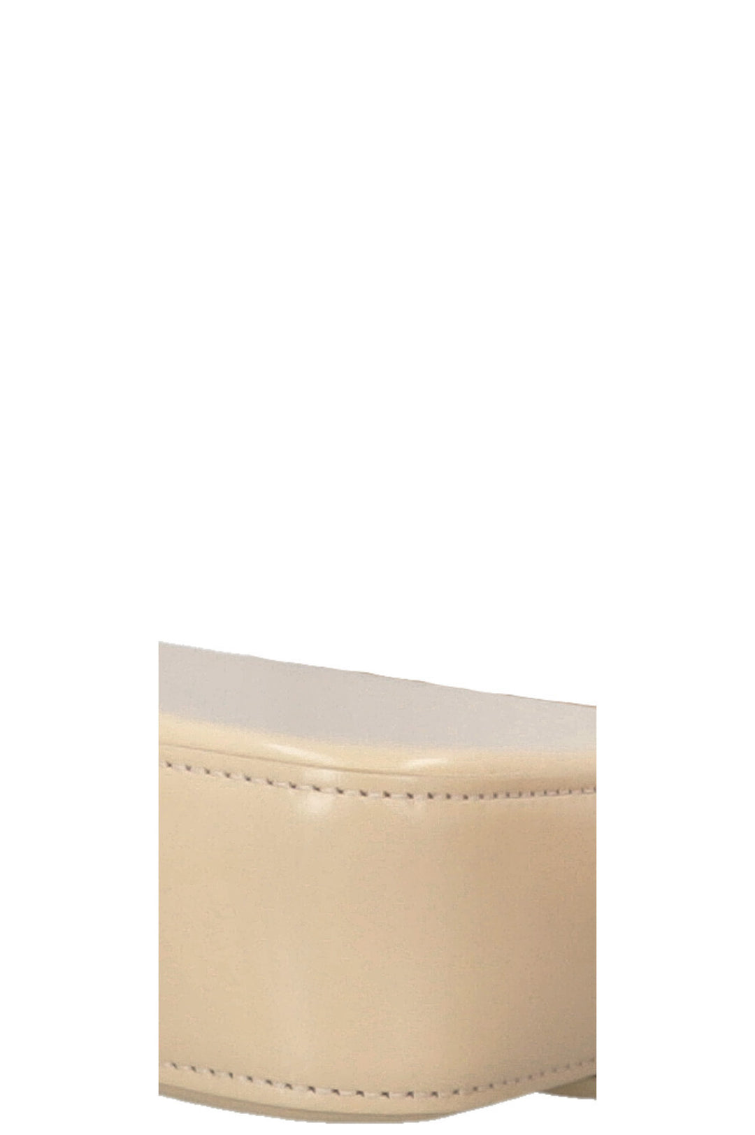 CELINE Claude Shoulder Bag Shiny Calfskin Creme