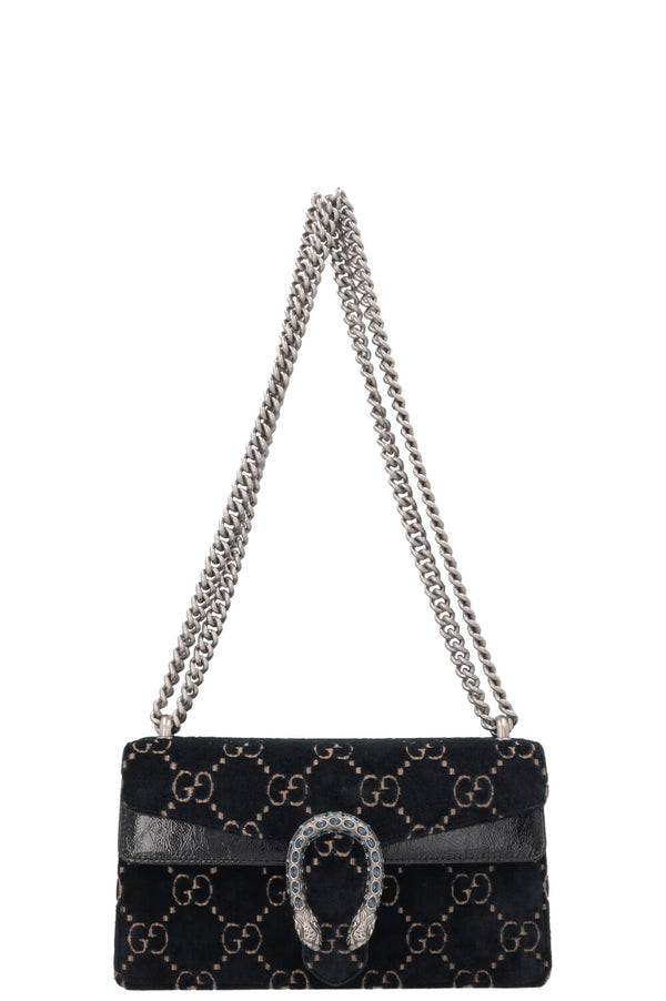 GUCCI Small Dionysos GG Velvet Black