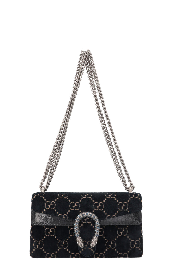 GUCCI Small Dionysos GG Velvet Black