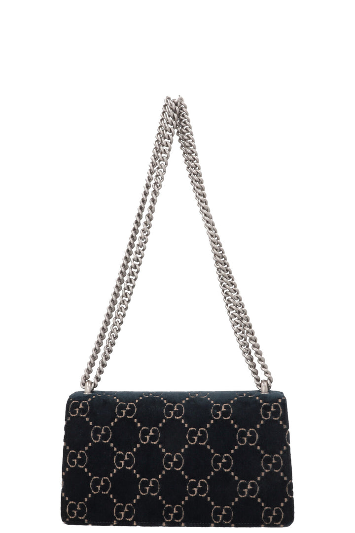 GUCCI Small Dionysos GG Velvet Black