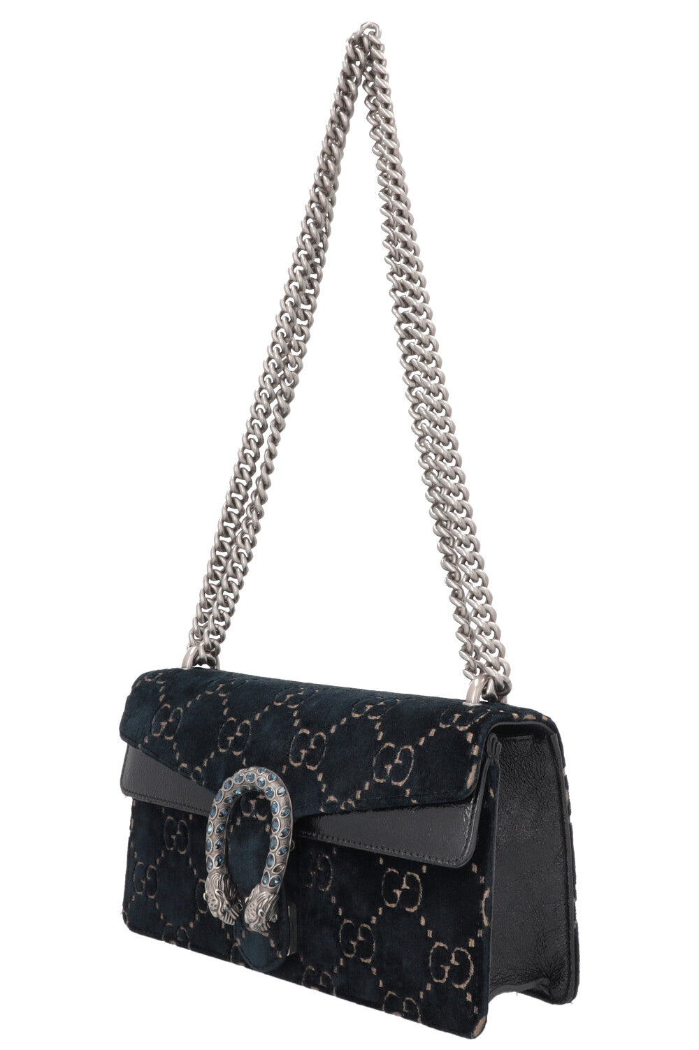 GUCCI Small Dionysos GG Velvet Black