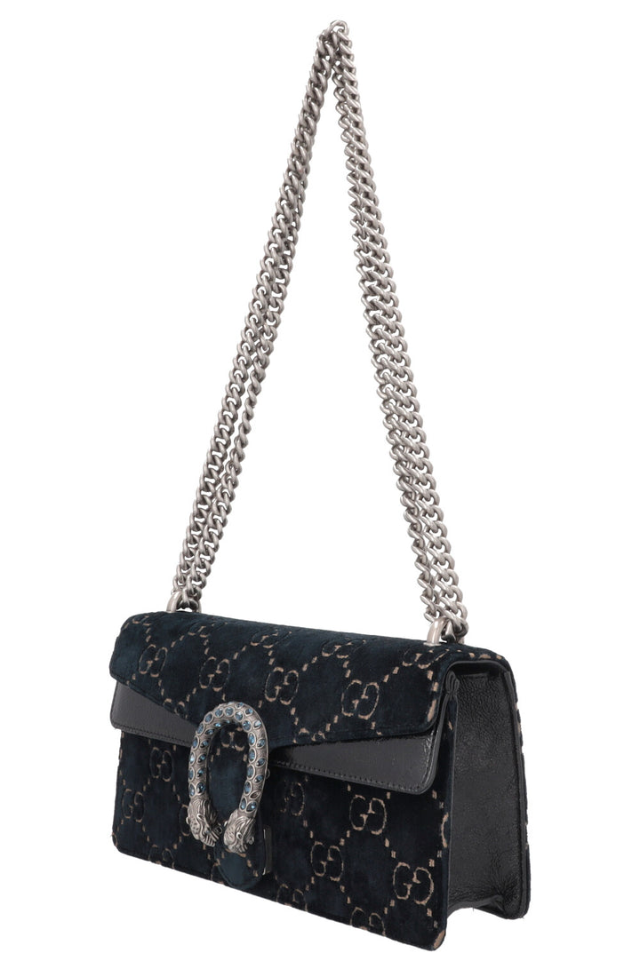 GUCCI Small Dionysos GG Velvet Black