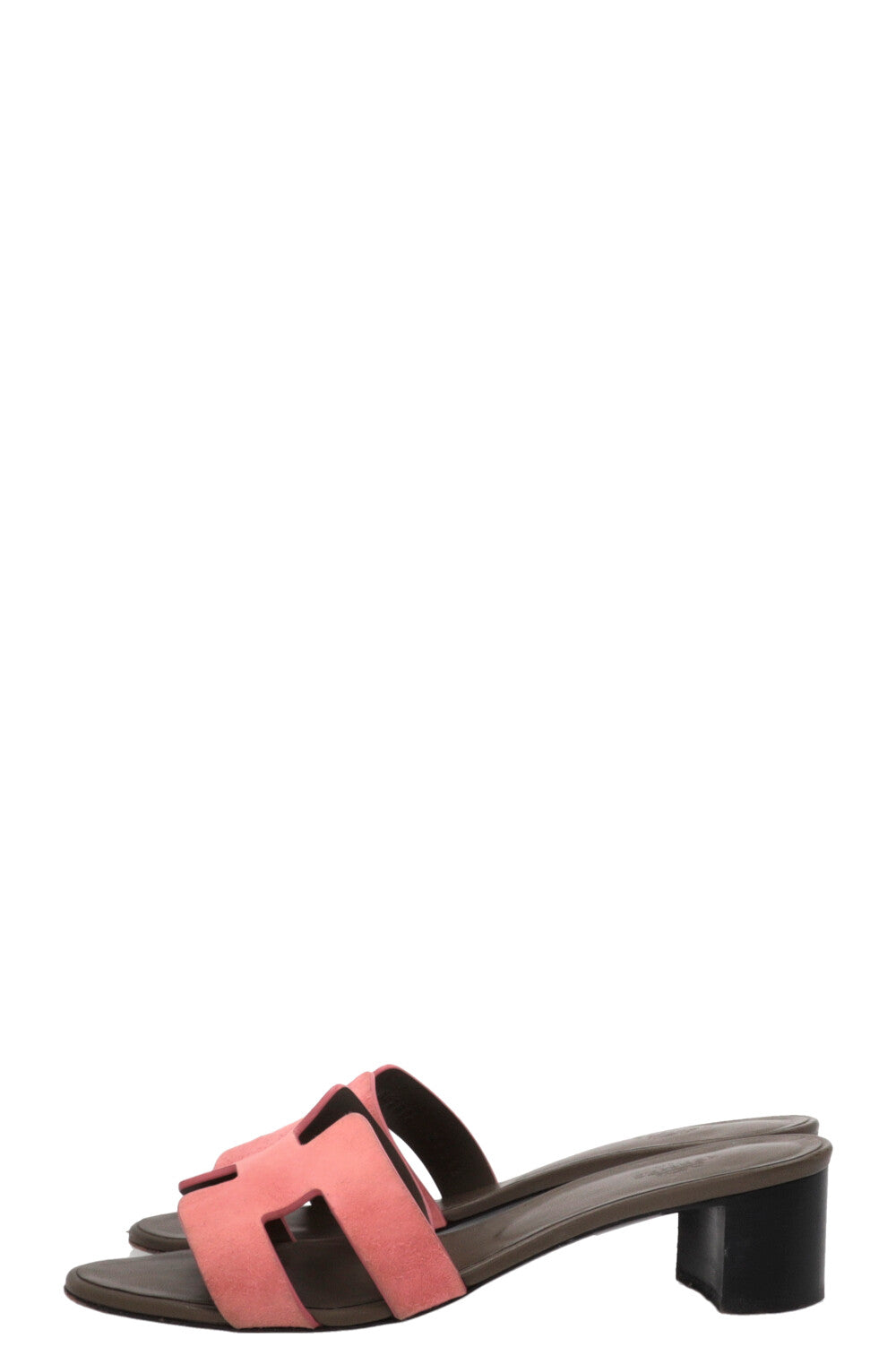 HERMÉS Oasis Sandals Suede Pink