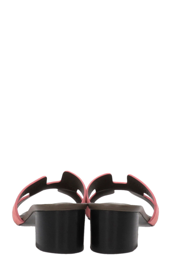 HERMÉS Oasis Sandals Suede Pink