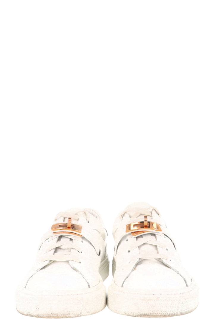 HERMÉS Baskets Kelly Cuir blanc