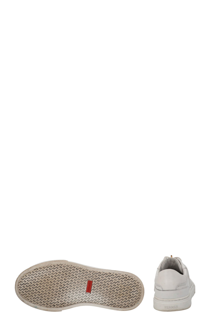 HERMÉS Baskets Kelly Cuir blanc