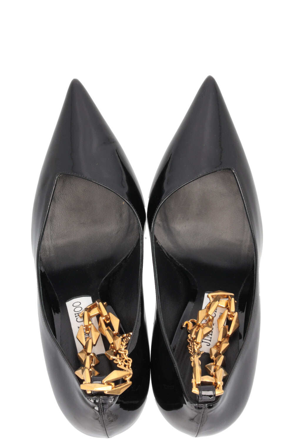 JIMMY CHOO Diamond Talura Heels Leather Black