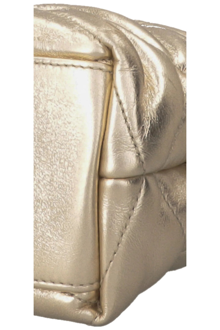 SAINT LAURENT Sade Envelope Clutch Leather Gold