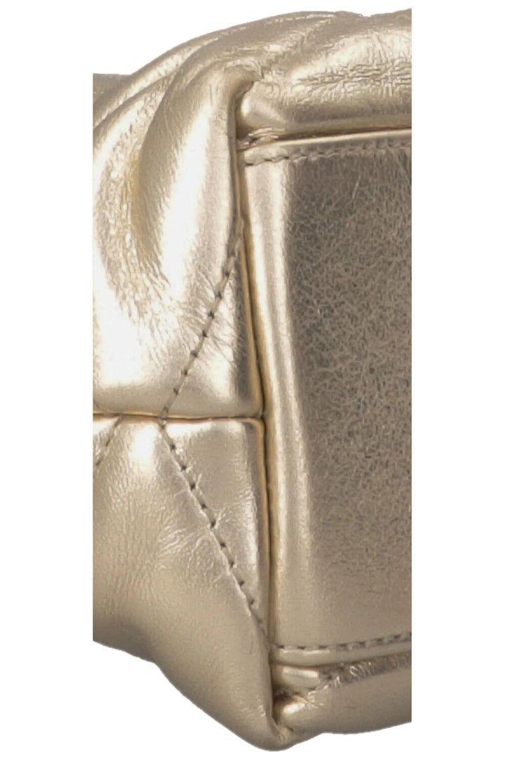 SAINT LAURENT Sade Envelope Clutch Leather Gold