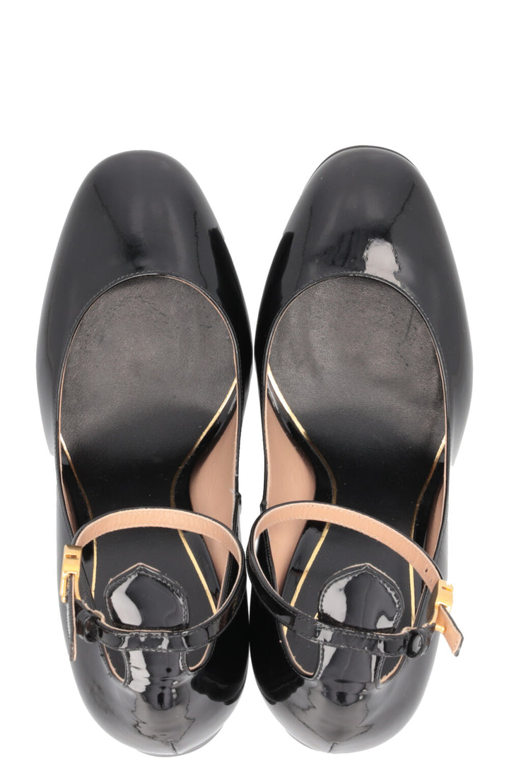 VALENTINO Tango Platform Pumps Patent Black