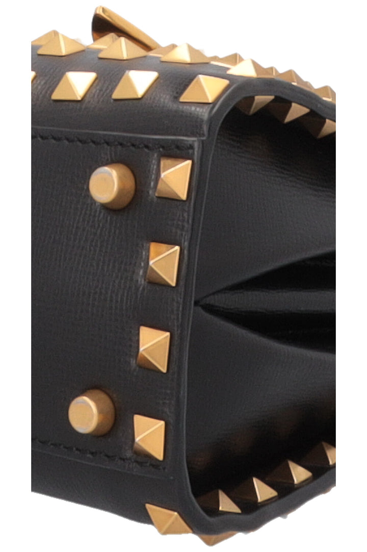 VALENTINO Rockstud Alcove Hand Bag Leather Black