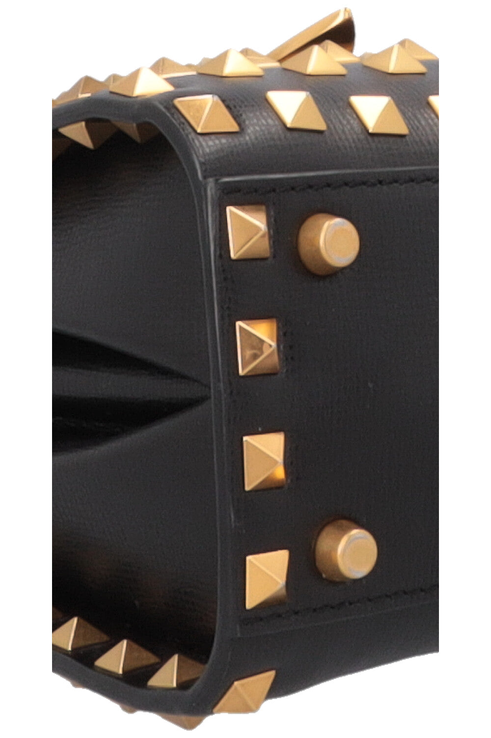 VALENTINO Rockstud Alcove Hand Bag Leather Black