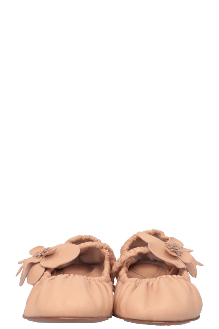 ZIMMERMANN Ballerines Orchid Cuir Nude