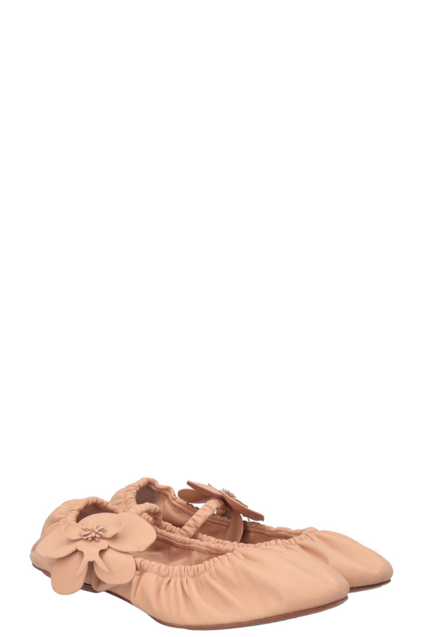 ZIMMERMANN Ballerines Orchid Cuir Nude