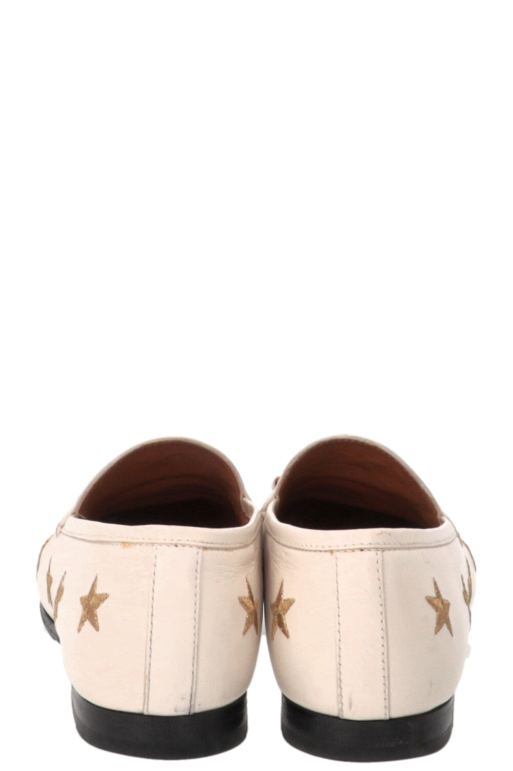 Mocassins GUCCI Jordaan abeille blancs