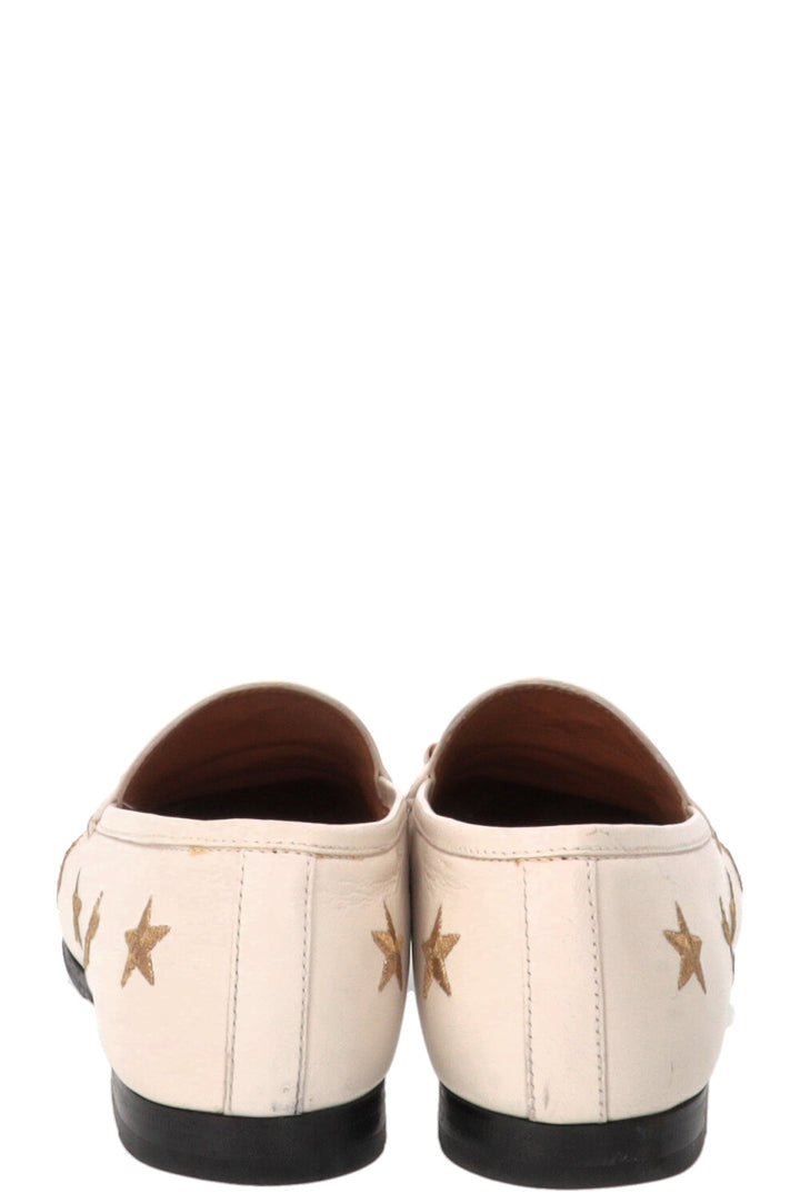 Mocassins GUCCI Jordaan abeille blancs