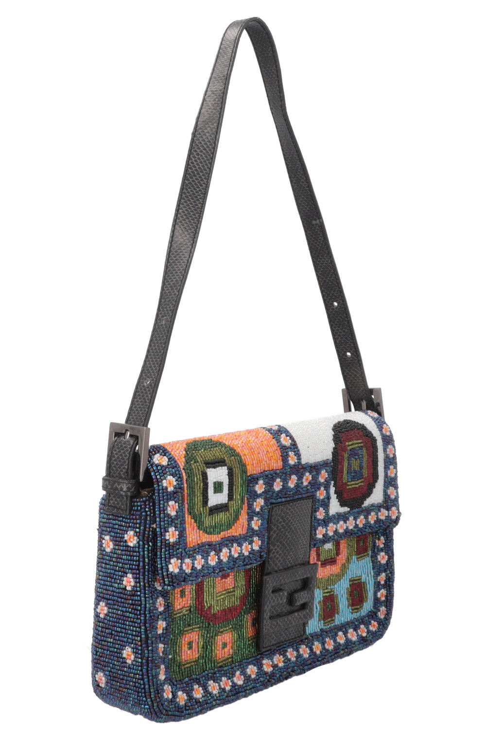 FENDI Beaded Baguette Multicolor