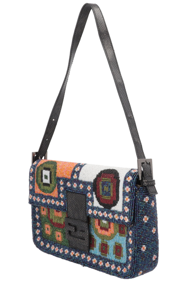 FENDI Beaded Baguette Multicolor