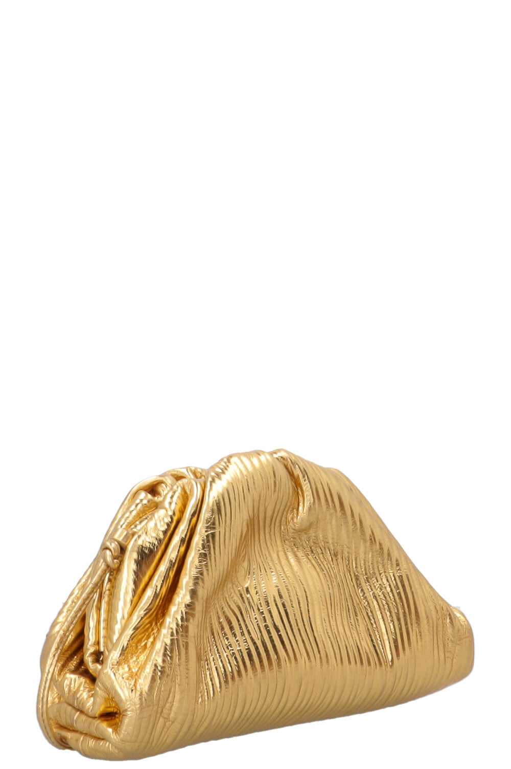 BOTTEGA VENETA The Mini Pouch Metallic Gold