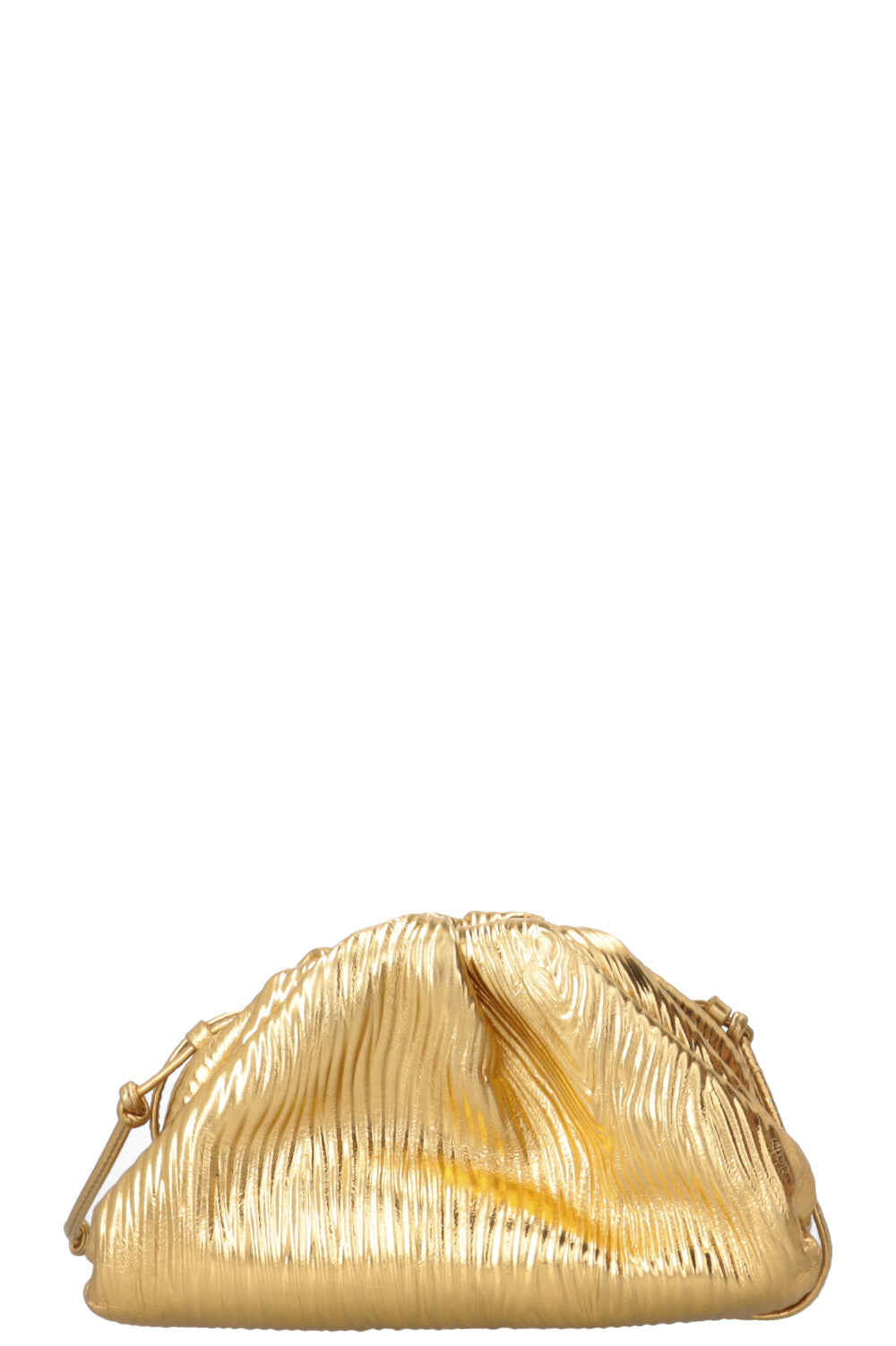 BOTTEGA VENETA The Mini Pouch Metallic Gold