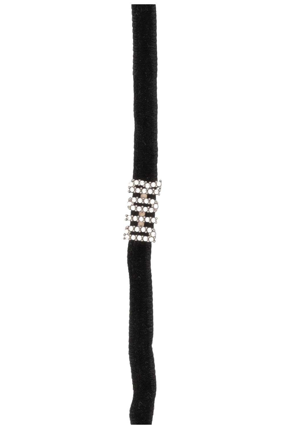 CHRISTIAN DIOR Logo Choker Velvet Black