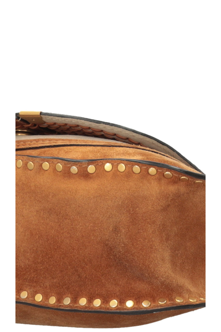 CHLOÉ Small Double Carry Marcie Bag Suede Brown