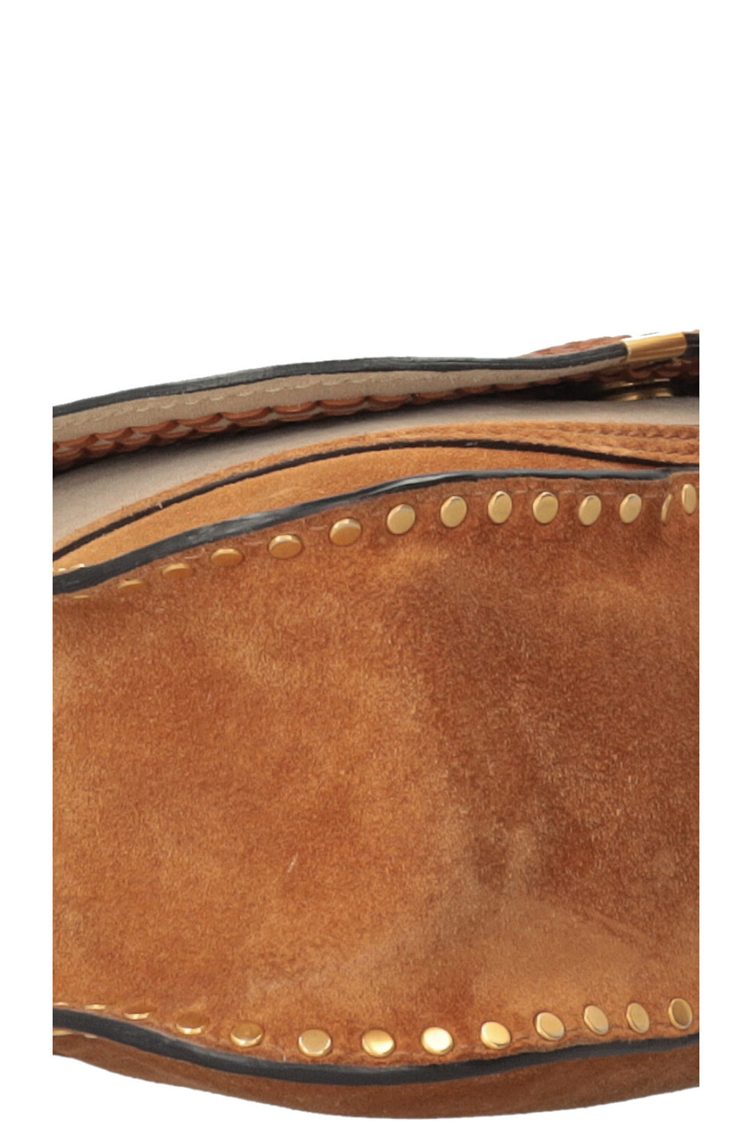 CHLOÉ Small Double Carry Marcie Bag Suede Brown