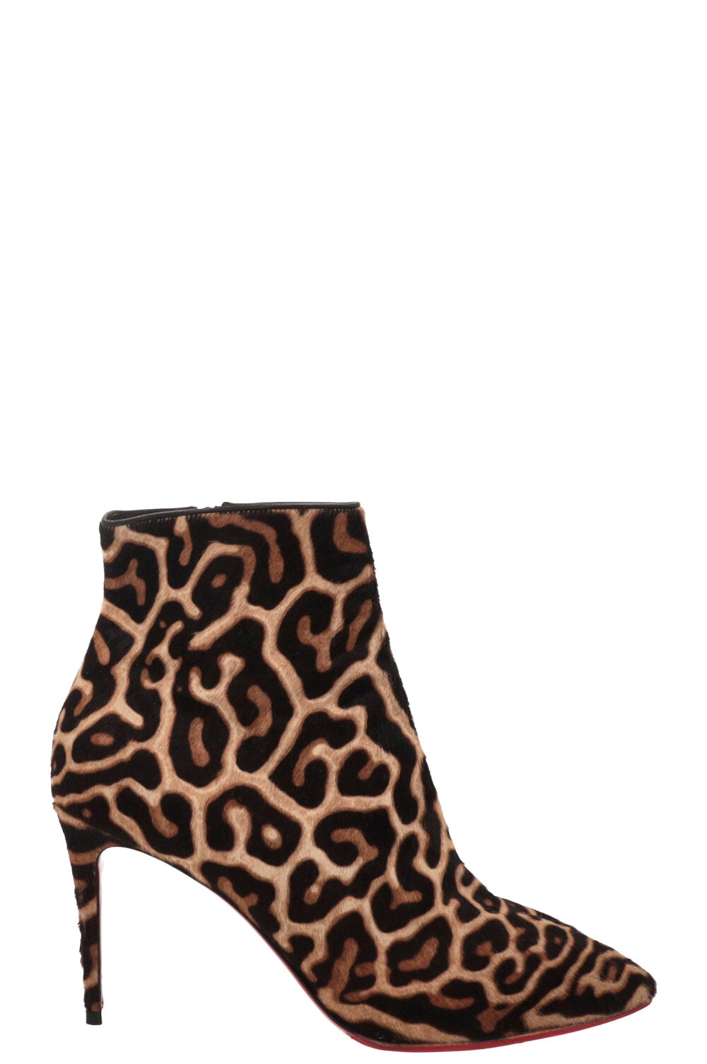 CHRISTIAN LOUBOUTIN Cheetah Ankle Boots Brown
