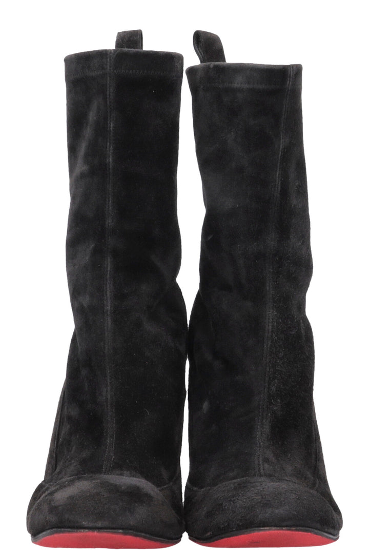 CHRISTIAN LOUBOUTIN Ankle Boots Suede Black
