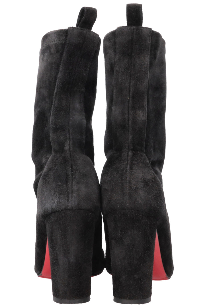 CHRISTIAN LOUBOUTIN Ankle Boots Suede Black