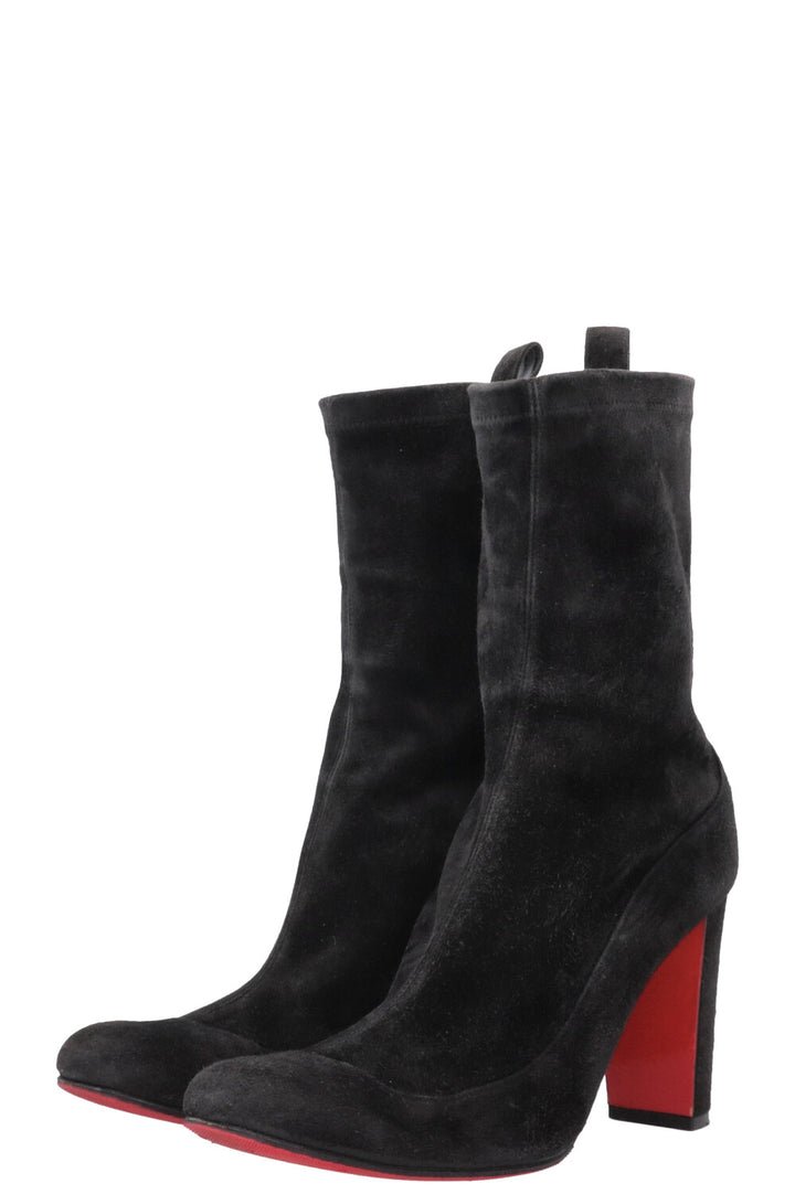 CHRISTIAN LOUBOUTIN Ankle Boots Suede Black