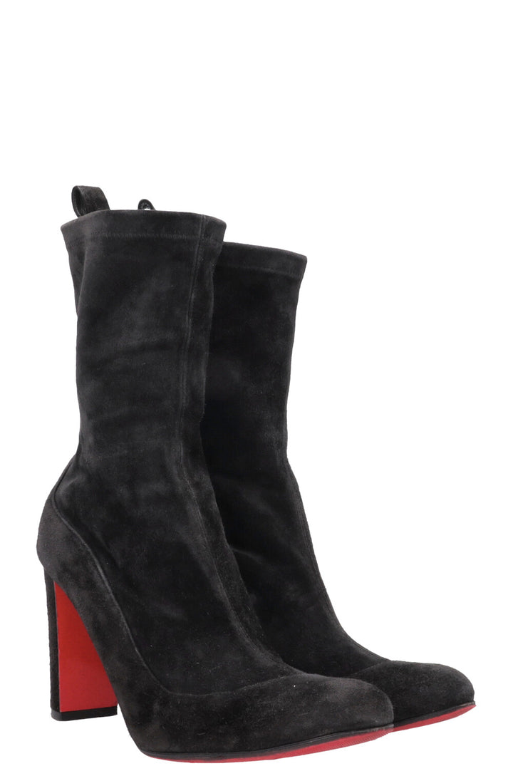 CHRISTIAN LOUBOUTIN Ankle Boots Suede Black