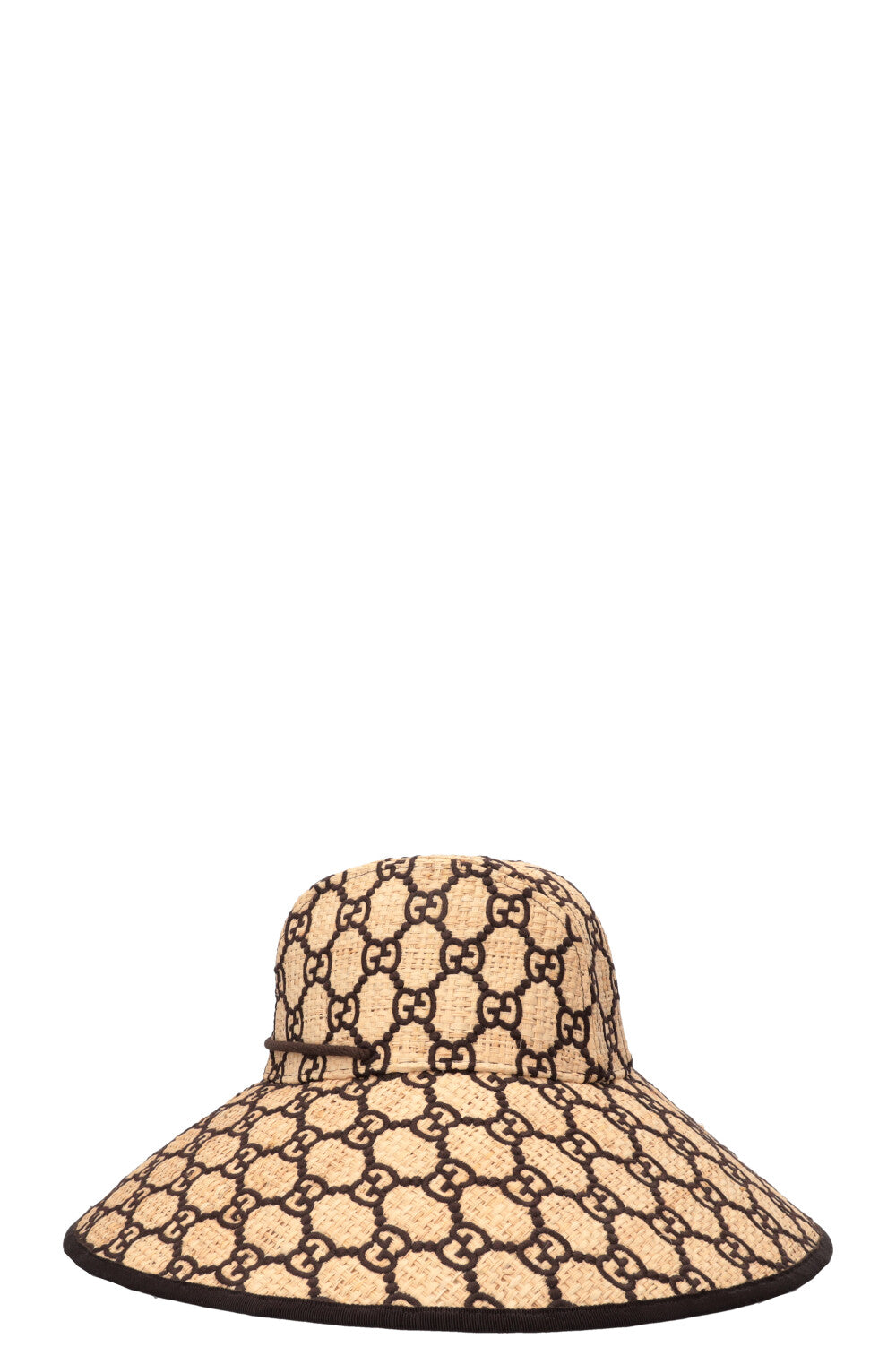 GUCCI GG Hat Raffia Brown