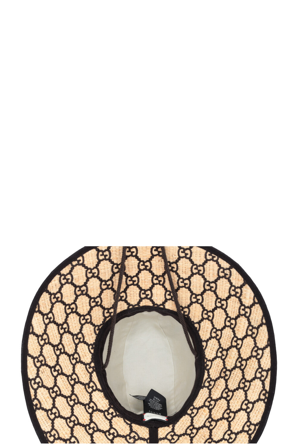 GUCCI GG Hat Raffia Brown