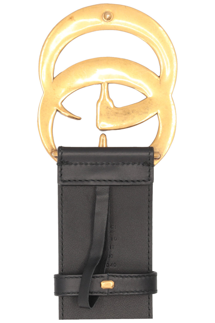 GUCCI Big Marmont GG Belt Crystal Black