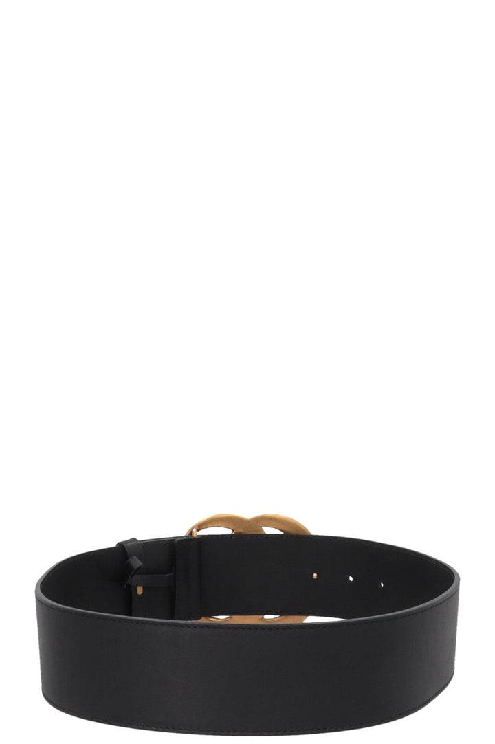 GUCCI Big Marmont GG Belt Crystal Black
