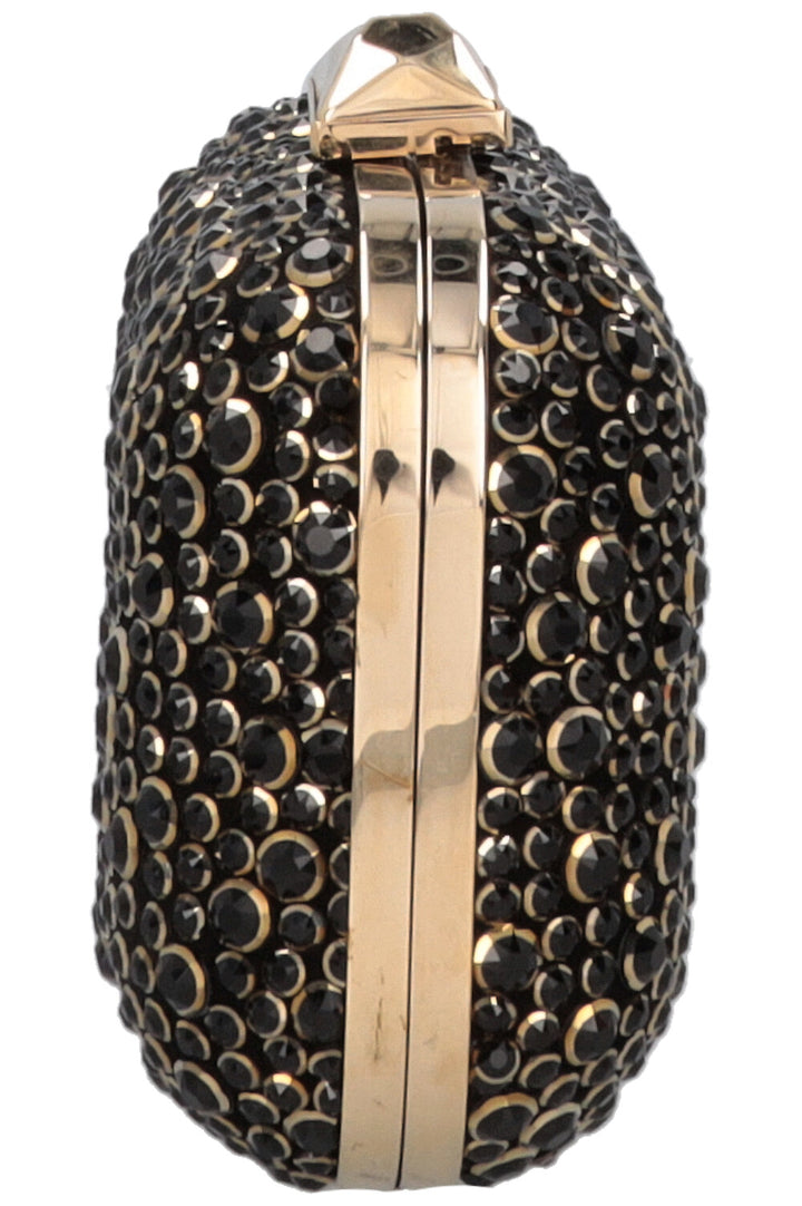 JIMMY CHOO Pochette Halo Cloud en cristal Swarovski noir