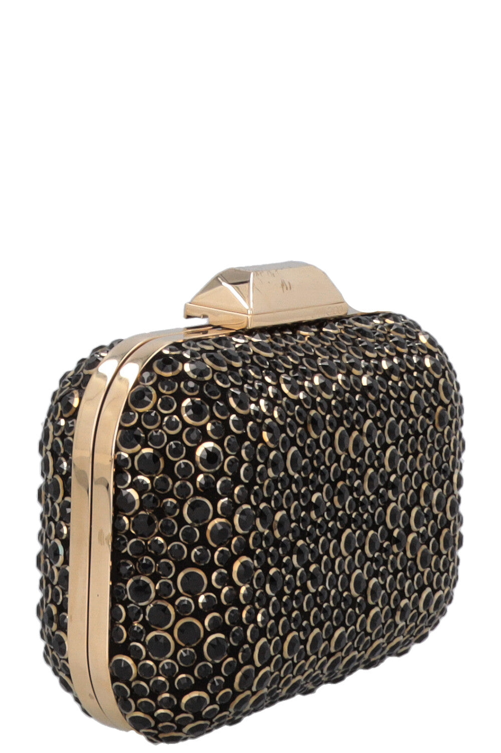 JIMMY CHOO Pochette Halo Cloud en cristal Swarovski noir