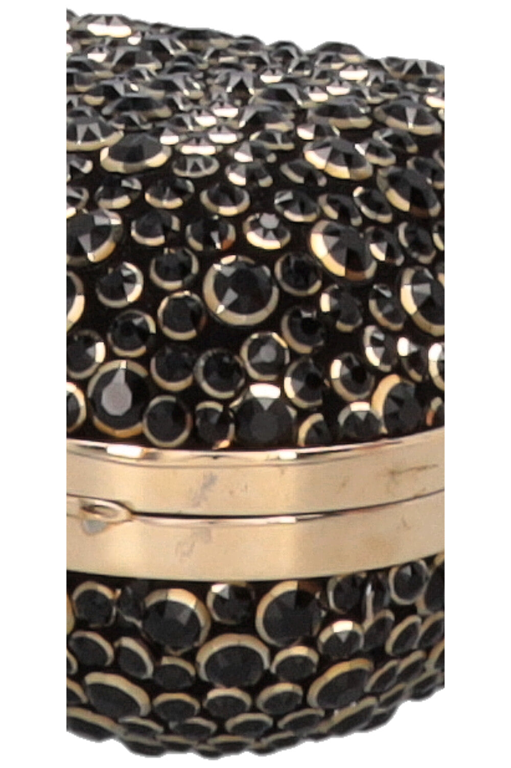 JIMMY CHOO Pochette Halo Cloud en cristal Swarovski noir