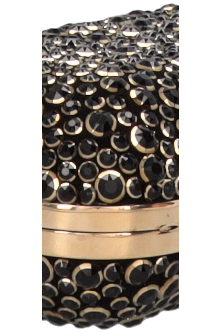 JIMMY CHOO Pochette Halo Cloud en cristal Swarovski noir
