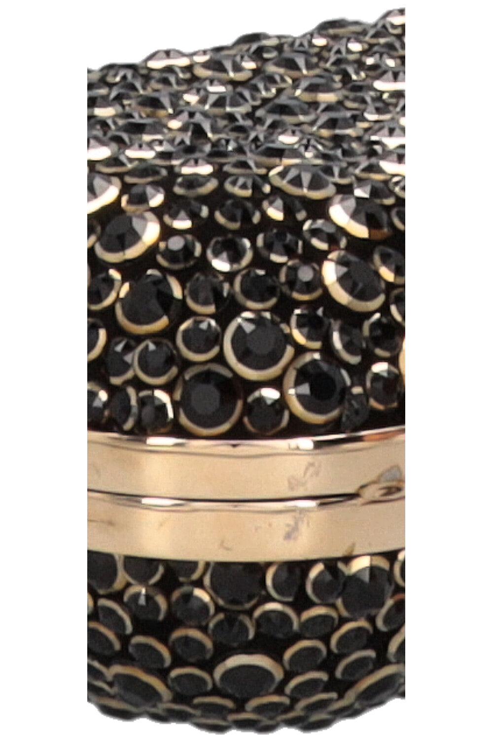 JIMMY CHOO Pochette Halo Cloud en cristal Swarovski noir